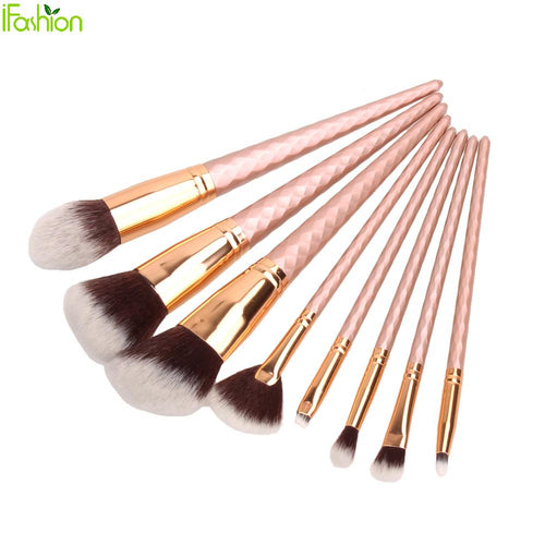 8pcs/set cosmetic makeup brush set pinceaux pincel maquillage For Eyes Facial Foundation Eyeshadow Blush Brush Set